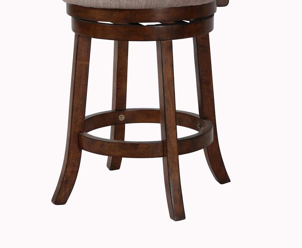 New Classic Furniture - Aberdeen 24in Counter Stool-Dk Brown With Fabric Seat - S1218-CS-FB veiw 4