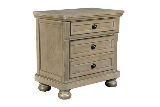 New Classic Furniture - Allegra Nightstand -Pewter - B2159-040 veiw 1