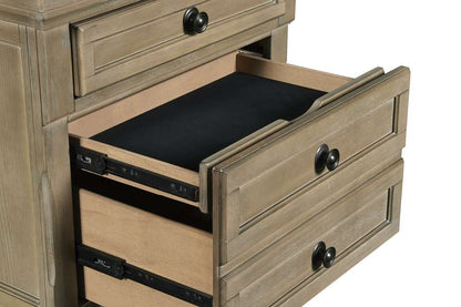 New Classic Furniture - Allegra Nightstand -Pewter - B2159-040 veiw 3