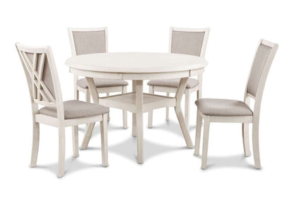 New Classic Furniture - Amy 5Pc Round Dining Set- Bisque - D3651-50S-BSQ view 1