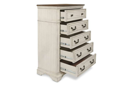 New Classic Furniture - Anastasia Chest - Ant. White - B1731-070 veiw 2