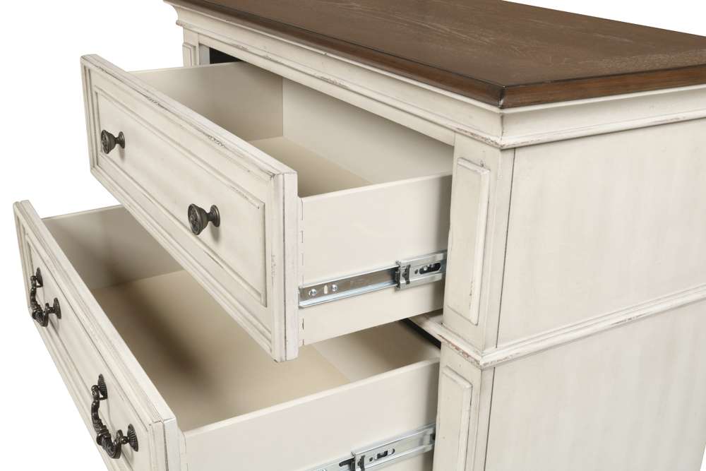 New Classic Furniture - Anastasia Chest - Ant. White - B1731-070 veiw 3