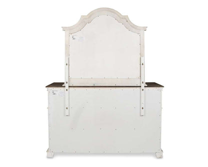 New Classic Furniture - Anastasia Mirror - Ant. White - B1731-060 veiw 4