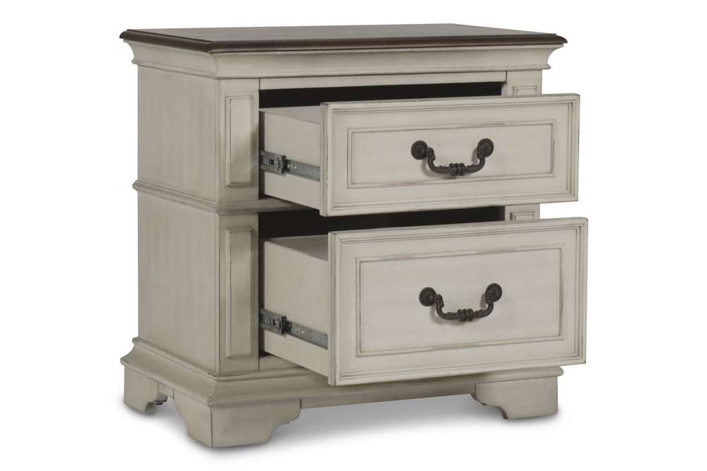 New Classic Furniture - Anastasia Nightstand - Ant. White - B1731-040 veiw 2