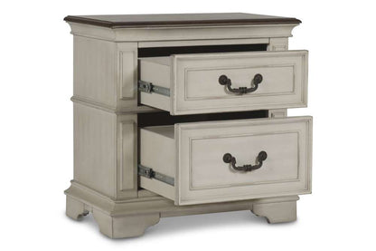 New Classic Furniture - Anastasia Nightstand - Ant. White - B1731-040 veiw 2