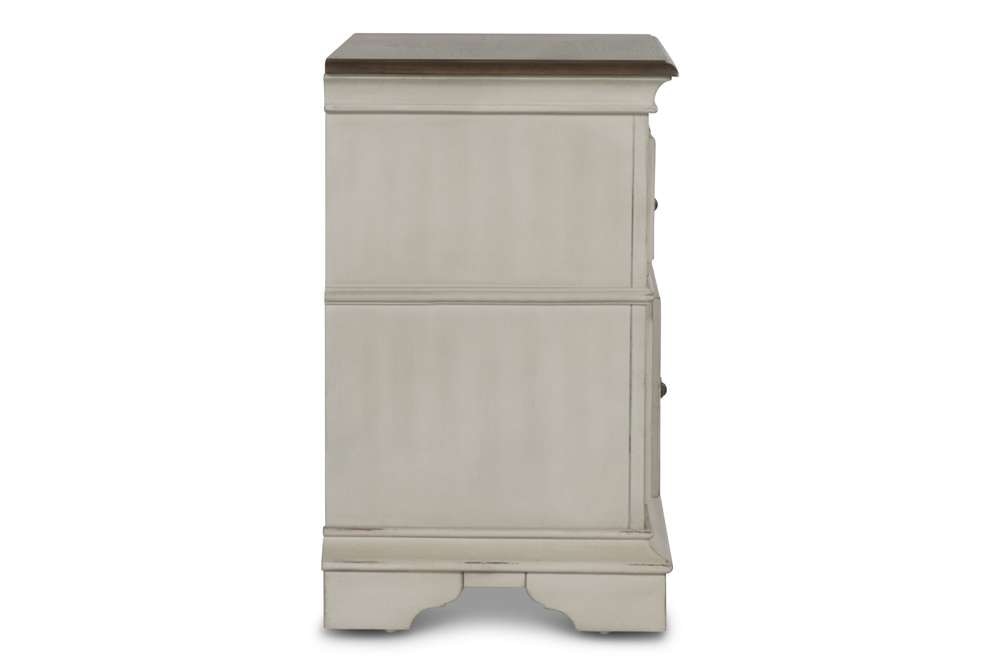 New Classic Furniture - Anastasia Nightstand - Ant. White - B1731-040 veiw 3