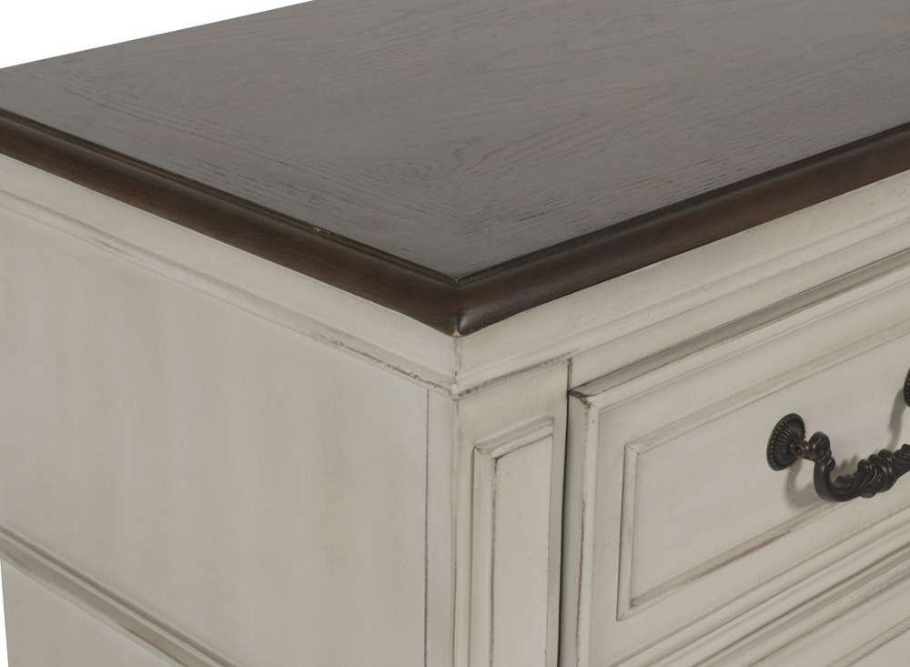 New Classic Furniture - Anastasia Nightstand - Ant. White - B1731-040 veiw 5