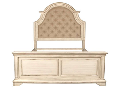 New Classic Furniture - Anastasia Wood Western King Bed, Antique White - 00-1731-200 veiw 4