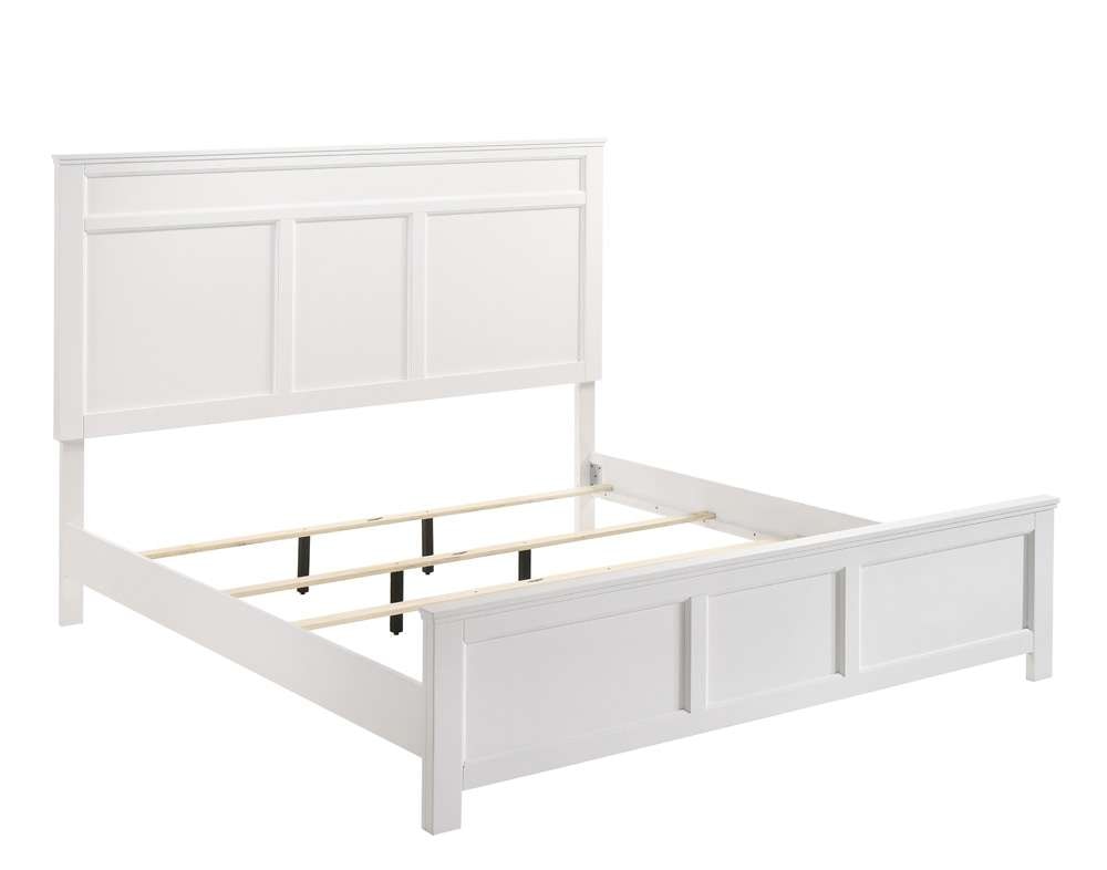New Classic Furniture - Andover 6/6 Ek Bed -White - 00-677W-100 veiw 3