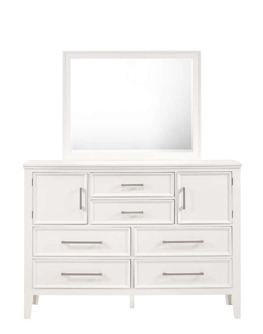 New Classic Furniture - Andover 60in Dresser With Doors-White - B677W-050 view 2