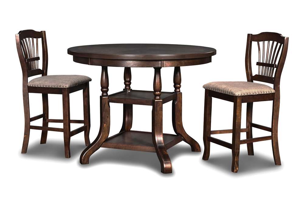 New Classic Furniture - Bixby Counter Dining Table-Espresso - D2541-12 veiw 3