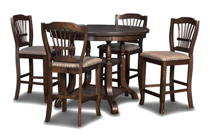 New Classic Furniture - Bixby Counter Dining Table-Espresso - D2541-12 veiw 4