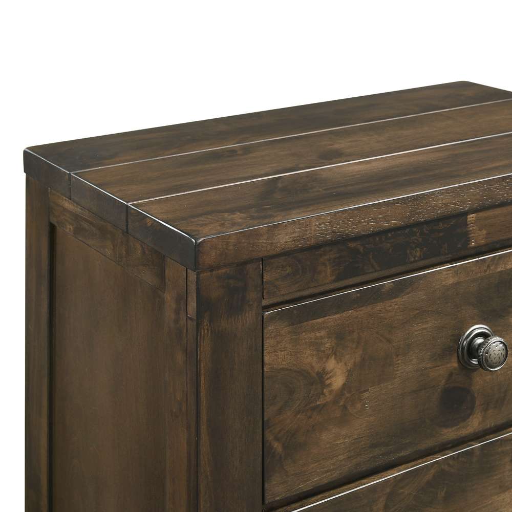 New Classic Furniture - Blue Ridge Nightstand-Rustic Gray - B1334-040 veiw 3