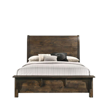 New Classic Furniture - Blue Ridge Wood Queen Bed, Rustic Gray - 00-1334-300 veiw 3