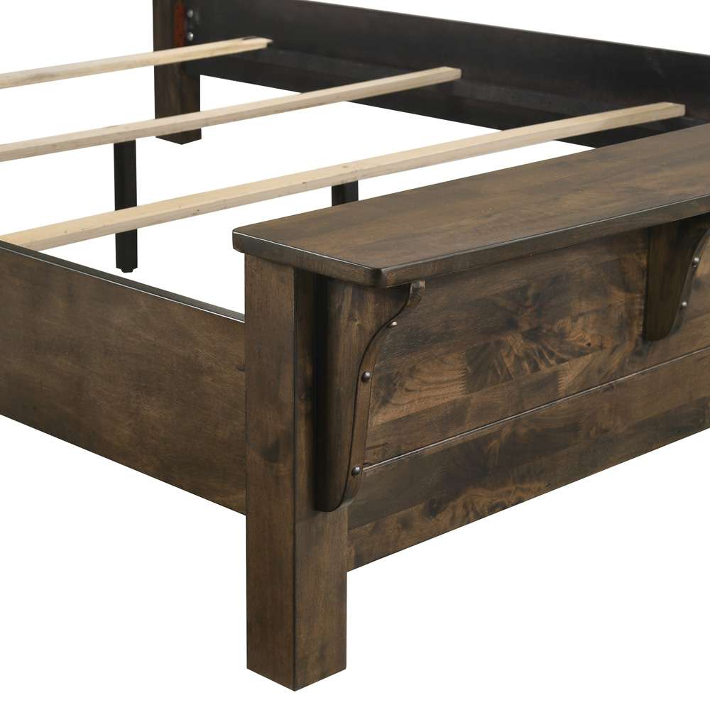 New Classic Furniture - Blue Ridge Wood Western King Bed, Rustic Gray - 00-1334-200 veiw 5