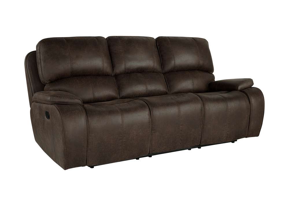 New Classic Furniture - Brookings Dual Recliner Sofa-Brown - U093-30-BRN veiw 3