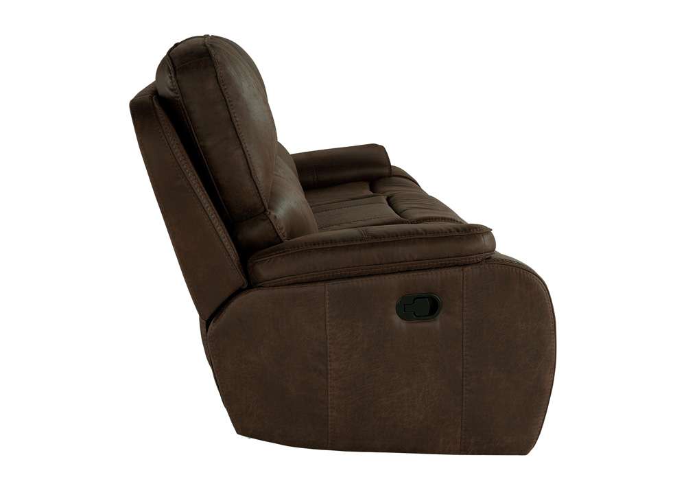New Classic Furniture - Brookings Dual Recliner Sofa-Brown - U093-30-BRN veiw 5