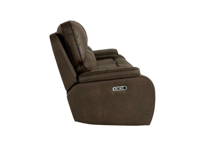 New Classic Furniture - Brookings Dual Recliner Sofa With Power Headrest And Footrest-Brown - U093-30P2-BRN veiw 3