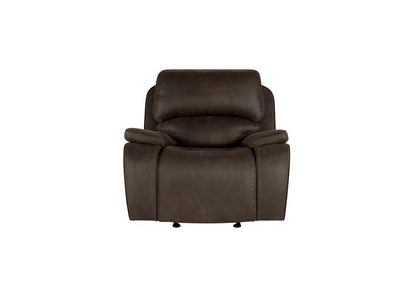 New Classic Furniture - Brookings Glider Recliner W/Power Headrest & Footrest-Brown - U093-13P2-BRN veiw 2