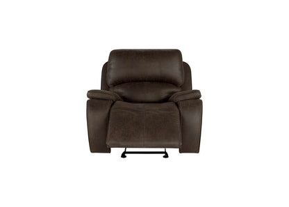 New Classic Furniture - Brookings Glider Recliner W/Power Headrest & Footrest-Brown - U093-13P2-BRN veiw 5