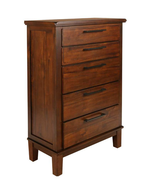New Classic Furniture - Cagney Chest - Chestnut - B594-070 veiw 2