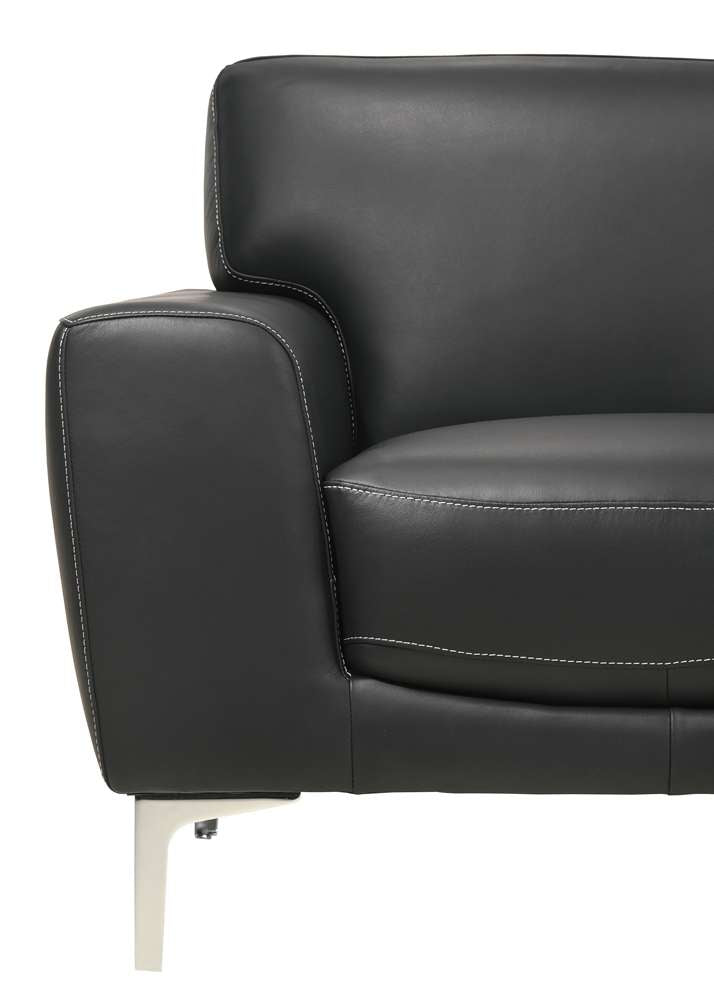 New Classic Furniture - Carrara Loveseat-Black - L986-20-BLK veiw 3