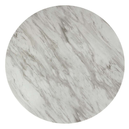 New Classic Furniture - Celeste 42in Round Counter Table-Espresso/Faux Marble - D400-12 veiw 8