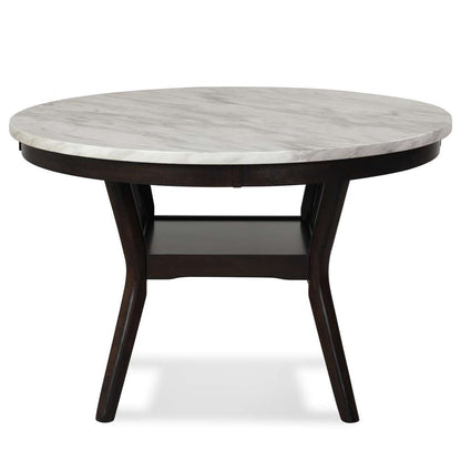 New Classic Furniture - Celeste 48in Round Dining Table-Espresso/Faux Marble - D400-11 veiw 6