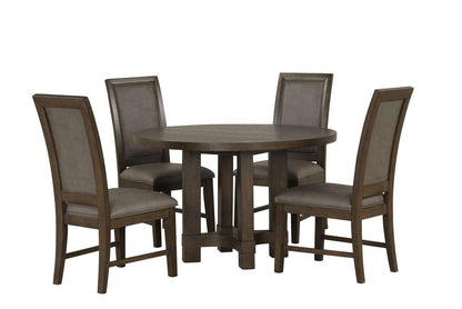 New Classic Furniture - Cityscape Round Dining Table-Walnut - D4212-11 veiw 6