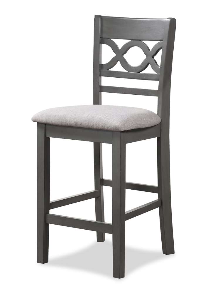 New Classic Furniture - Cori Counter 5 Pc Set-Gray - D1719-52S-GRY view 5