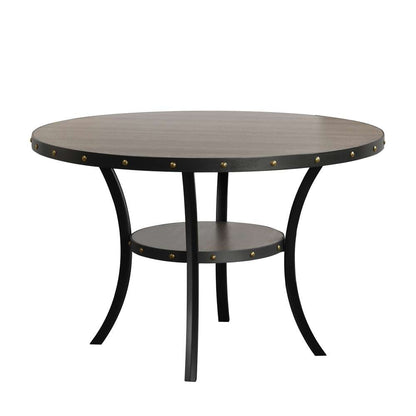 New Classic Furniture - Crispin 48in Round Dining Table-Gray - D162G-DT-GRY veiw 1