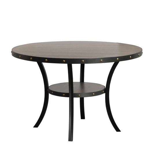 New Classic Furniture - Crispin 48in Round Dining Table-Gray - D162G-DT-GRY veiw 1