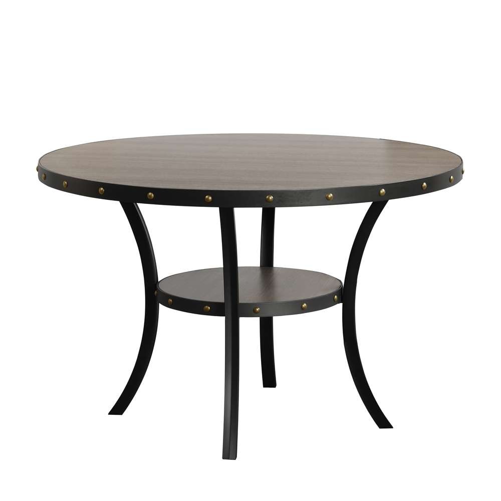 New Classic Furniture - Crispin 48in Round Dining Table-Gray - D162G-DT-GRY veiw 3