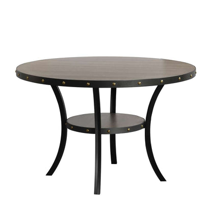 New Classic Furniture - Crispin 48in Round Dining Table-Gray - D162G-DT-GRY veiw 3