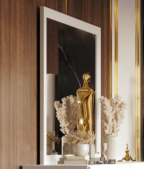 New Classic Furniture - Europa Mirror- White - B1840-060 veiw 1