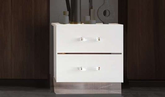 New Classic Furniture - Europa Nightstand- White - B1840-040 veiw 1