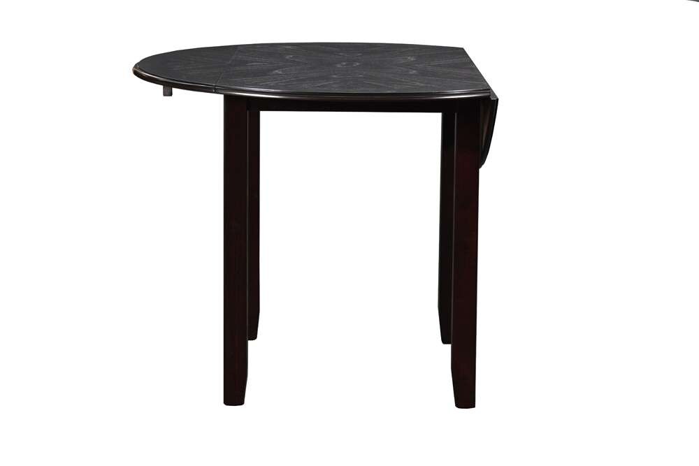 New Classic Furniture - Gia 42in Dining Drop Leaf Table With 2 Chairs-Ebony - D1701-40S-EBY view 8