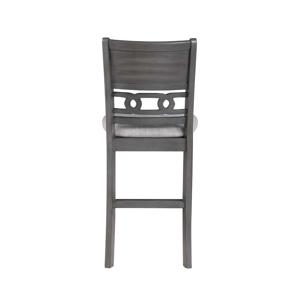 New Classic Furniture - Gia 5Pc 42in Square Counter Table & 4 Chairs-Gray - D1701-542-GRY view 2