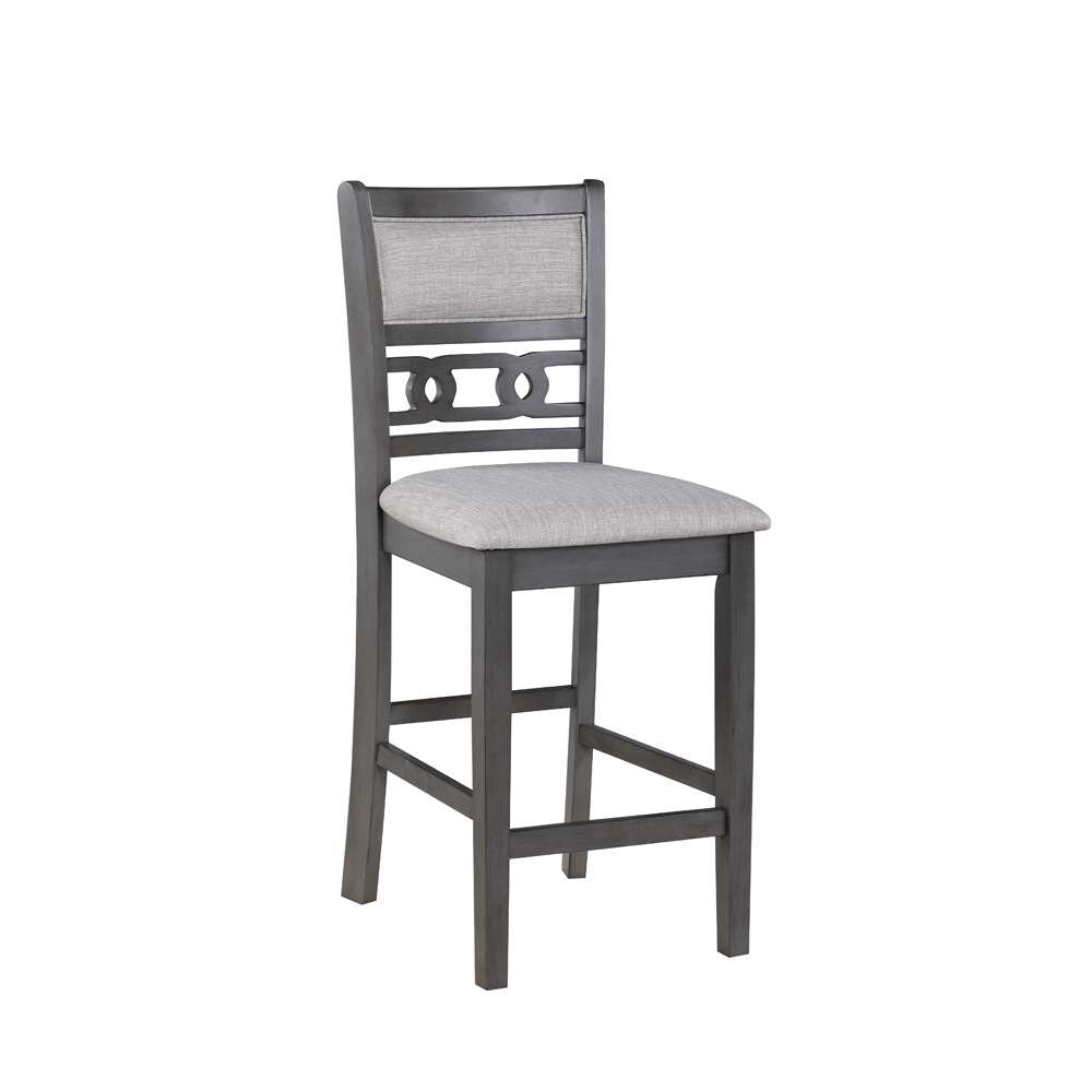 New Classic Furniture - Gia 5Pc 42in Square Counter Table & 4 Chairs-Gray - D1701-542-GRY view 8