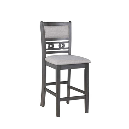 New Classic Furniture - Gia 5Pc 42in Square Counter Table & 4 Chairs-Gray - D1701-542-GRY view 8