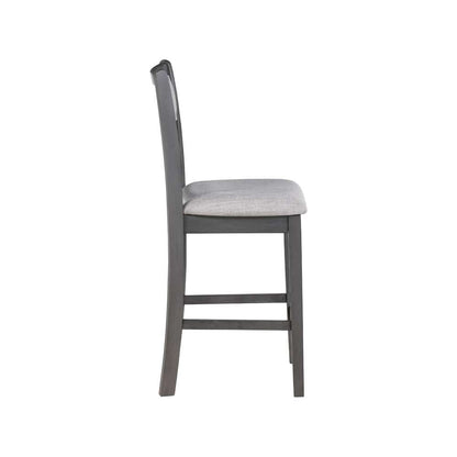 New Classic Furniture - Gia 5Pc 42in Square Counter Table & 4 Chairs-Gray - D1701-542-GRY view 10