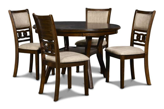 New Classic Furniture - Gia Round Dining 5 Pc Set - Cherry - D1701-50S-CHY view 1