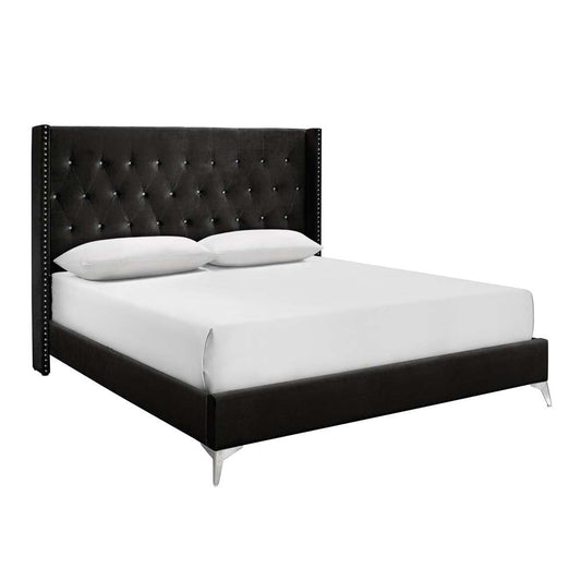 New Classic Furniture - Huxley 5/0 Queen Bed Black - 00-3365-300 veiw 1