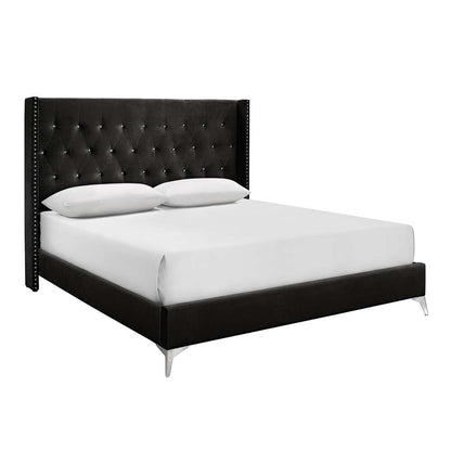 New Classic Furniture - Huxley 5/0 Queen Bed Black - 00-3365-300 veiw 2