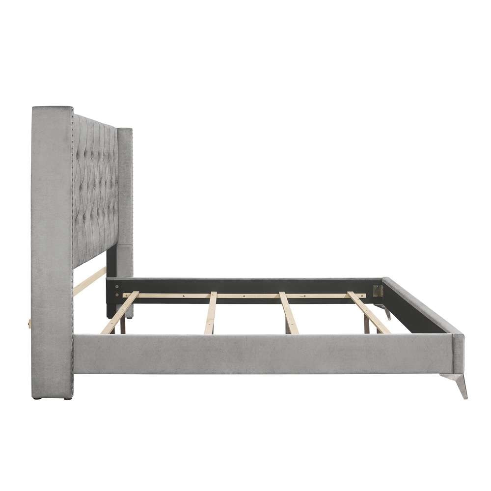 New Classic Furniture - Huxley 5/0 Queen Bed  Gray - 00-3365G-300 veiw 3