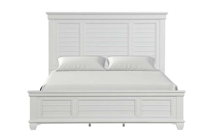 New Classic Furniture - Jamestown  - 5/0 Queen Bed W /Storage - Wht - 00-B2118S-300 veiw 3