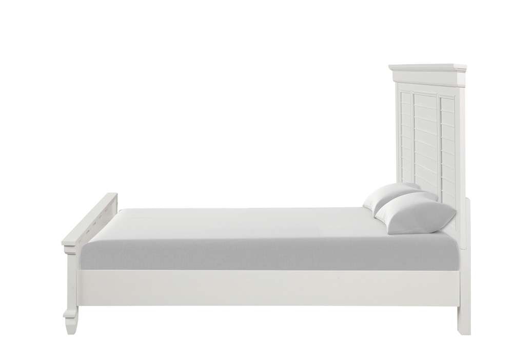 New Classic Furniture - Jamestown  - 5/0 Queen Bed W /Storage - Wht - 00-B2118S-300 veiw 4