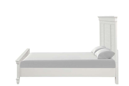 New Classic Furniture - Jamestown  - 5/0 Queen Bed W /Storage - Wht - 00-B2118S-300 veiw 4