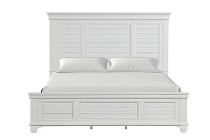 New Classic Furniture - Jamestown  - 5/0 Queen Bed White - 00-B2118-300 veiw 3