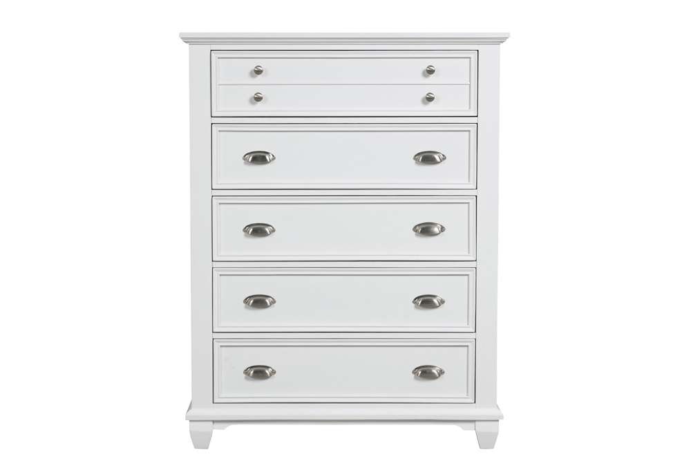 New Classic Furniture - Jamestown Chest- White - B2118-070 view 3
